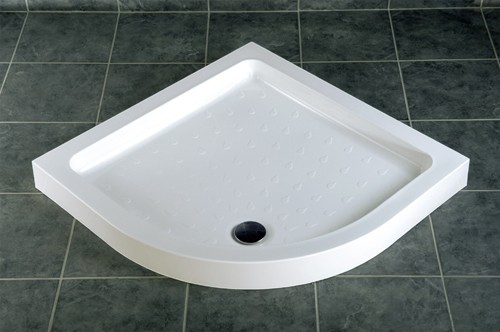 Additional image for Acrylic Capped Quadrant Shower Tray. 900x900x80mm.