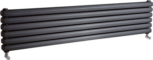 Additional image for Peony Double Radiator. 5705 BTU (Anthracite). 1500mm Wide.