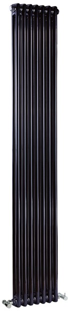 Additional image for Regency 2 Column Radiator (Black). 335x1800mm. 4471 BTU.