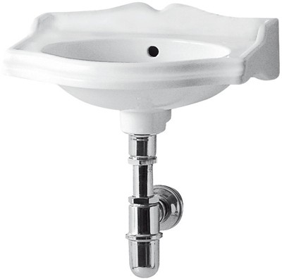 Additional image for 2 Faucet Hole Wall Hung Cloakroom Basin. 375 x 280mm.