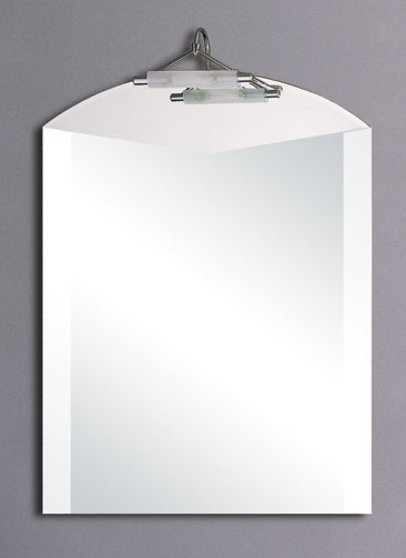 Additional image for Clare illuminated bathroom mirror.  Size 500x800mm.