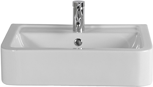 Additional image for Free Standing Basin (1 Faucet Hole).  Size 580x460mm.