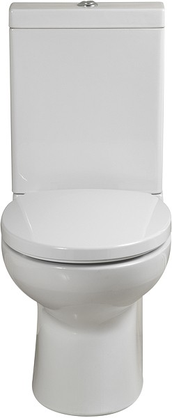 Additional image for Modern Toilet, Push Flush Cistern & Soft Close Seat.