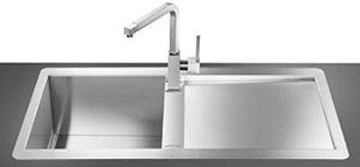 Additional image for 1.0 Bowl Stainless Steel Flush Fit Sink, Right Hand Drainer.