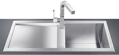 Additional image for 1.0 Bowl Low Profile Stainless Steel Sink, Left Hand Drainer.
