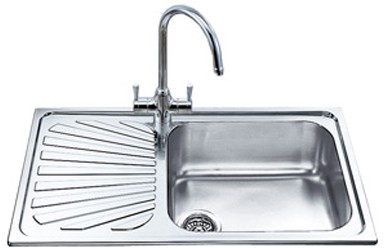 Additional image for 1.0 Large Bowl Stainless Steel Kitchen Sink, Left Hand Drainer.