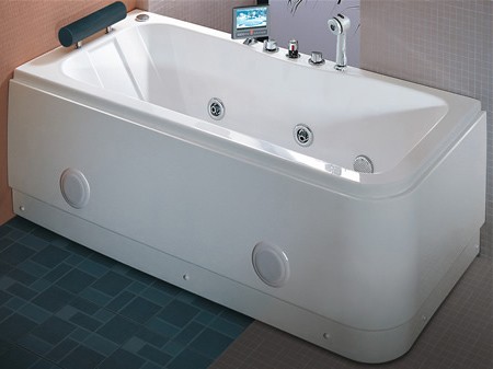 Additional image for Deluxe Whirlpool Bath wth TV.  Right Hand. 1690x800mm.