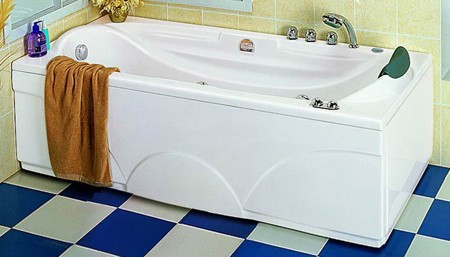 Additional image for Deluxe Whirlpool Bath.  Left Handed. 1700x800mm.
