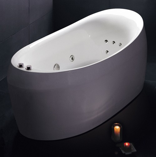 Additional image for Freestanding Double Ended Whirlpool Bath. 1800x900mm.
