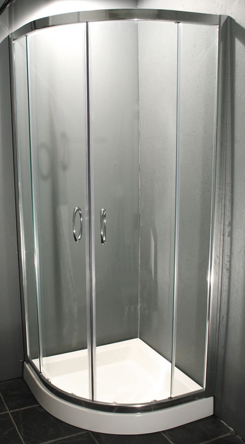 Additional image for 800x800mm Quadrant enclosure with stone resin tray.