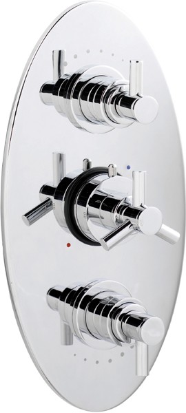 Additional image for Aspect/ Horizon Triple thermostatic valve + 8" head & jets.