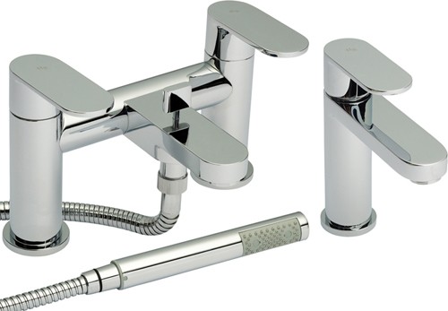 Additional image for Basin & Bath Shower Mixer Faucet Set (Free Shower Kit).