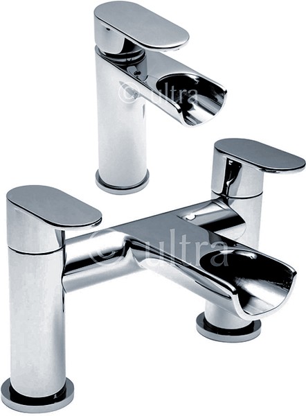 Additional image for Waterfall Basin & Bath Filler Faucet Set (Chrome).