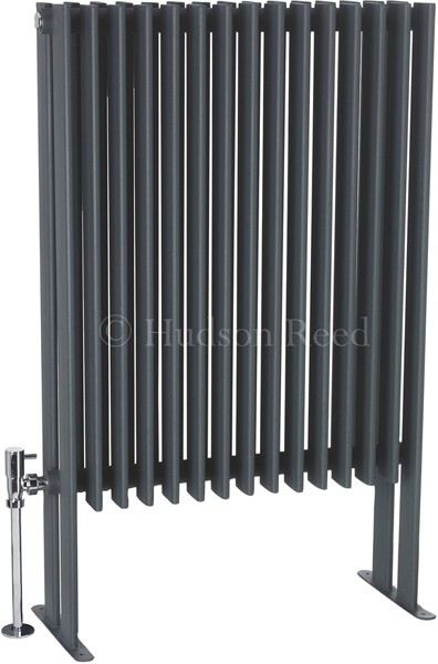 Additional image for Fin Floor Mounted Radiator (Anthracite). 570x900mm.