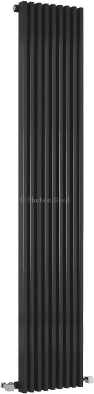 Additional image for Parallel Designer Radiator (Black). 342x1800mm.