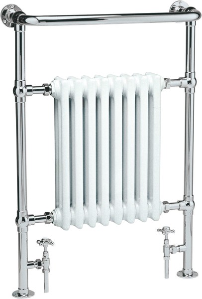 Additional image for Marquis heated towel rail (chrome). 640x945mm. 3520 BTU