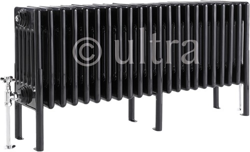 Additional image for 6 Column Radiator With Legs (Black). 1011x480x220mm.