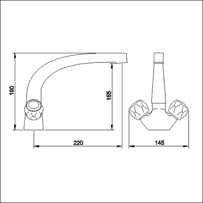 Additional image for White mono sink mixer