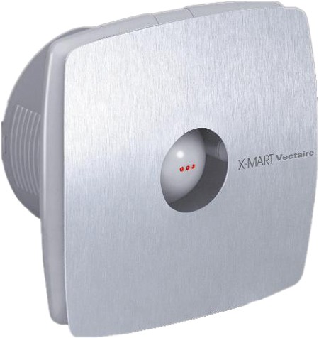 Additional image for Timer Extractor Fan, Humidistat. 100mm (Stainless Steel).