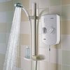Bristan Electric Showers 9.5Kw Evo Electric Shower With Riser Rail Kit In White.