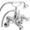 Deva Imperial Wall Mounted Bath Shower Mixer Faucet & Shower Kit (Chrome).