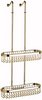 Geesa Caddy Double Hanging Basket 280x560x90mm (Gold)