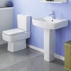 Crown Ceramics Bliss 4 Piece Bathroom Suite With Toilet & 600mm Basin.