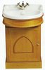Waterford Wood Vanity unit in traditional pine finish with vanity basin.