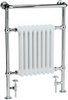 HR Traditional Marquis heated towel rail (chrome). 640x945mm. 3520 BTU