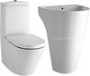 Hudson Reed Ceramics 3 Piece Bathroom Suite With Toilet, Seat & 610mm Basin.