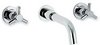 Ultra Aspect 3 Faucet hole wall mounted bath filler with small spout.