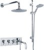 Ultra Quest Thermostatic Bath Filler Faucet, Slide Rail Kit, Shower Head & Diverter.