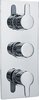 Ultra Series 140 Triple Concealed Thermostatic Shower Valve (Chrome).