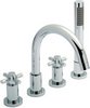 Hudson Reed Tec 4 Faucet Hole Bath Shower Mixer Faucet With Small Spout & Retainer