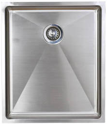 Astracast Sink Onyx flush inset kitchen drainer in brushed steel finish.