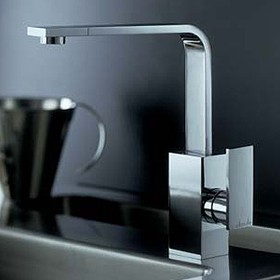 Abode Media Slimline Single Lever Kitchen Faucet (Chrome).