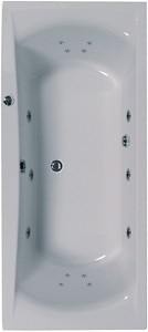 Aquaestil Arena Double Ended Whirlpool Bath. 14 Jets. 1700x750mm.