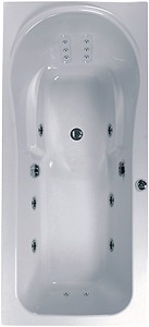 Aquaestil Iceland Large Turbo Whirlpool Bath. 14 Jets. 2000x900mm.