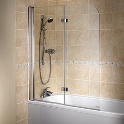 Bristan Java 2 Panel Bathscreen (Left Handed, Silver).