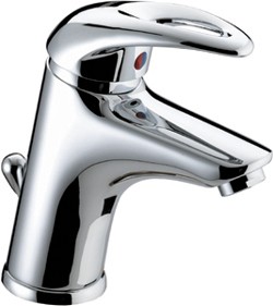 Bristan Java Eco-Click Mono Basin Mixer Faucet With Pop Up Waste (Chrome).