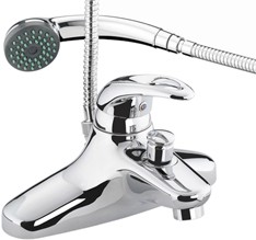 Bristan Java Single Lever Bath Shower Mixer Faucet With Shower Kit (Chrome).