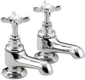 Bristan 1901 Bath Faucets, Chrome Plated.