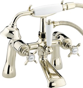 Bristan 1901 Bath Shower Mixer Faucet, Gold Plated.