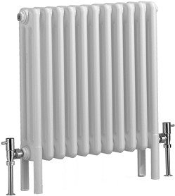 Bristan Heating Nero 3 Column Electric Radiator (White). 535x600mm.