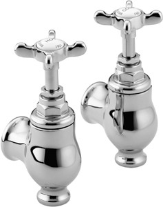 Bristan 1901 Globe Bath Faucets, Chrome Plated.