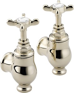 Bristan 1901 Globe Bath Faucets, Gold Plated.