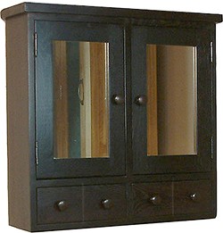 Baumhaus Kudos Mirror Bathroom Cabinet With Drawers (Ash). 630x600mm