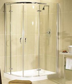 Image Allure Left Handed 800x1000 offset quadrant shower enclosure.