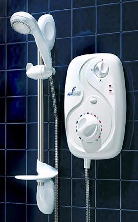 Galaxy Showers Aqua 3000si 9.5kW, limescale protection, white & chrome.