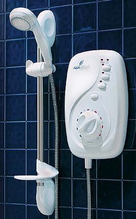 Galaxy Showers Aqua 4000si 10.5kW, limescale protection, white & chrome.